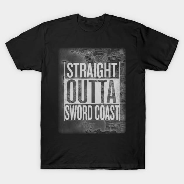 Straight Outta Sword Coast T-Shirt by Nazdir